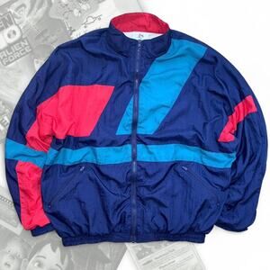 Vintage 90’s Avait Sportif Red/Blue Colorblock Windbreaker